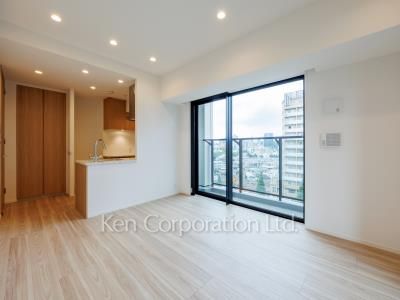 リビオレジデンス西麻布の写真 居室（LDなど） ※8階の同じ間取タイプを撮影。仕様が異なることがあります。