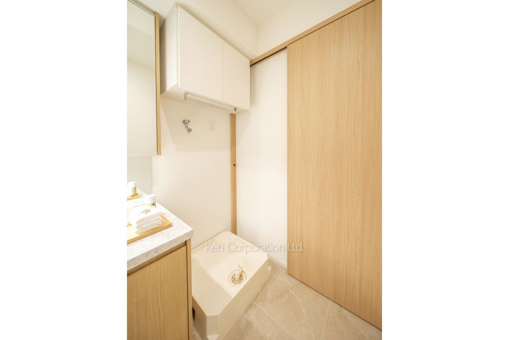 リビオレジデンス西麻布の写真 洗濯機置き場 ※8階の同じ間取タイプを撮影。仕様が異なることがあります。