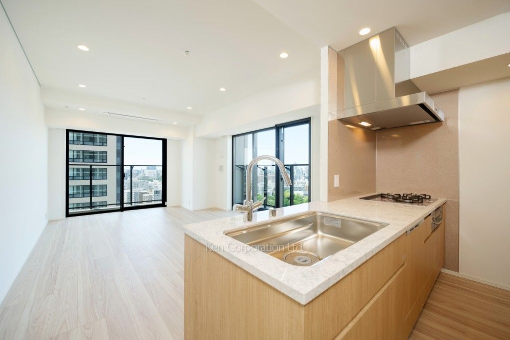 リビオレジデンス西麻布の写真 居室（LDなど） ※21階の同じ間取タイプを撮影。仕様が異なることがあります。