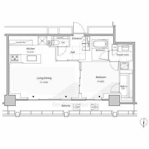 リビオレジデンス西麻布の写真 間取り