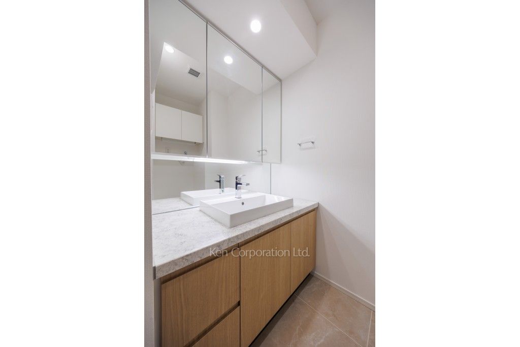 リビオレジデンス西麻布の写真 パウダールーム ※20階の同じ間取タイプを撮影。仕様が異なることがあります。