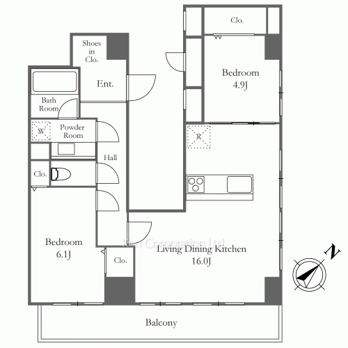 Oriental Yokoyamachoの写真 間取り