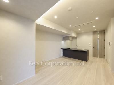 青朋レジデンスの写真 居室（LDなど） ※13階の同じ間取タイプを撮影。仕様が異なることがあります。