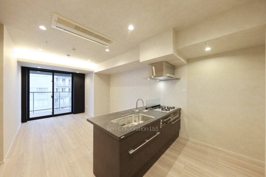 青朋レジデンスの写真 居室（LDなど） ※13階の同じ間取タイプを撮影。仕様が異なることがあります。