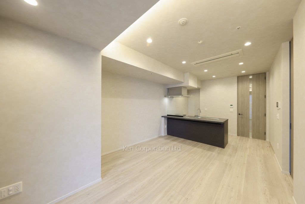 青朋レジデンスの写真 居室（LDなど） ※13階の同じ間取タイプを撮影。仕様が異なることがあります。