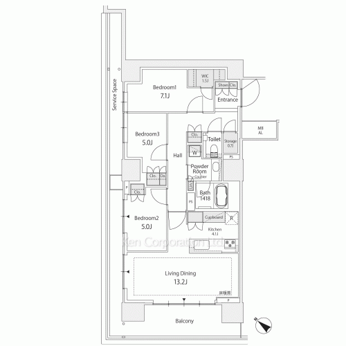 HARUMI FLAG SUN VILLAGEの写真 間取り