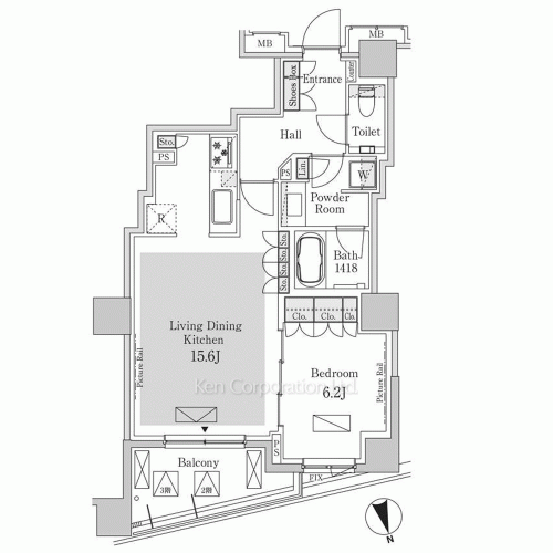 パークアクシス元麻布の写真 間取り