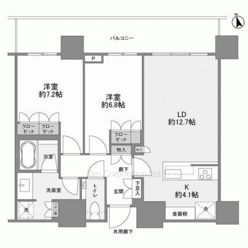 ブランズ渋谷桜丘の写真 間取り