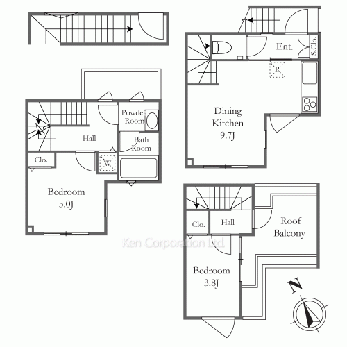 AGRATIO TERRACE 恵比寿の写真 間取り