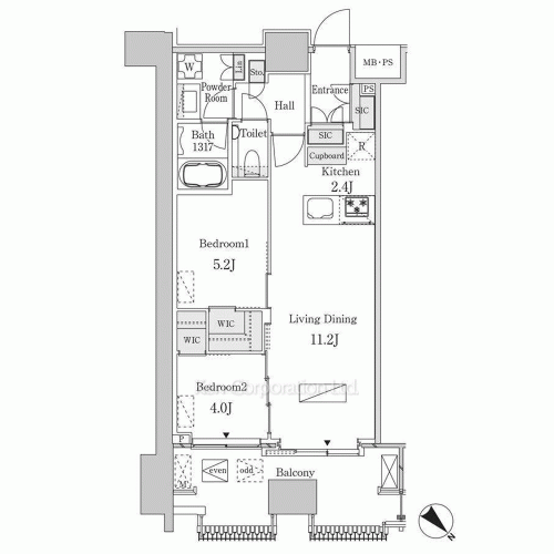 レガシス中目黒の写真 間取り