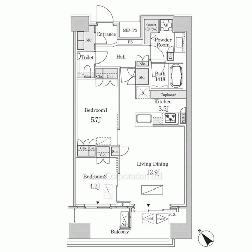 レガシス中目黒の写真 間取り