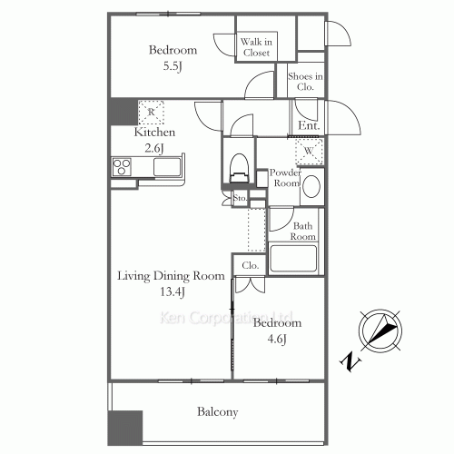 ビエラコート日本橋久松町の写真 間取り