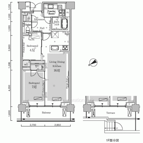 パークアクシスプレミア南青山五丁目の写真 間取り