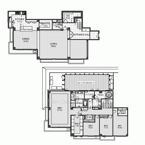 有栖川パークマンションの写真 間取り