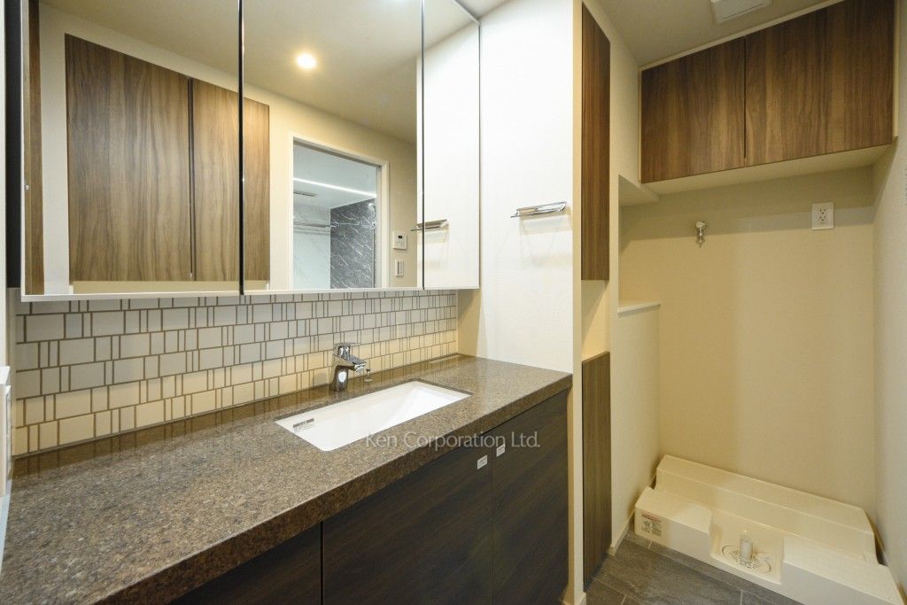 ザ・パークハビオ市ヶ谷イーストの写真 パウダールーム ※12階の同じ間取タイプを撮影。仕様が異なることがあります。