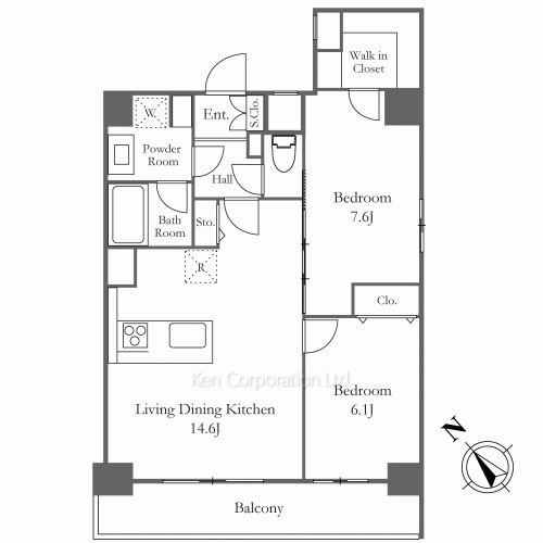 ルミシティ月島の写真 間取り