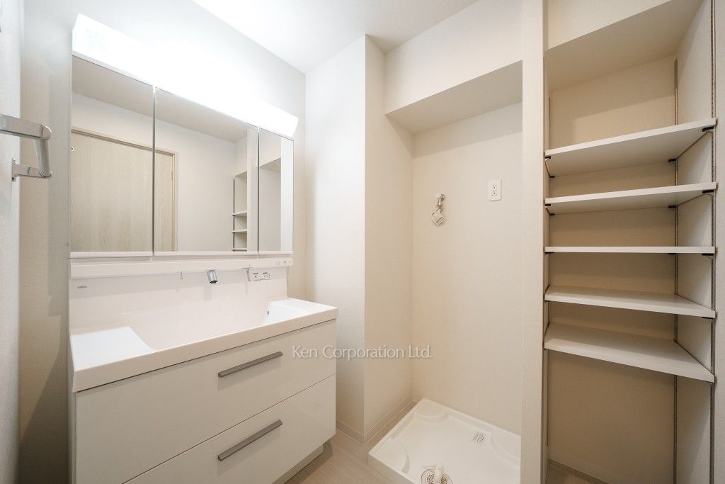 ルミシティ月島の写真 パウダールーム ※2階の同じ間取タイプを撮影。仕様が異なることがあります。