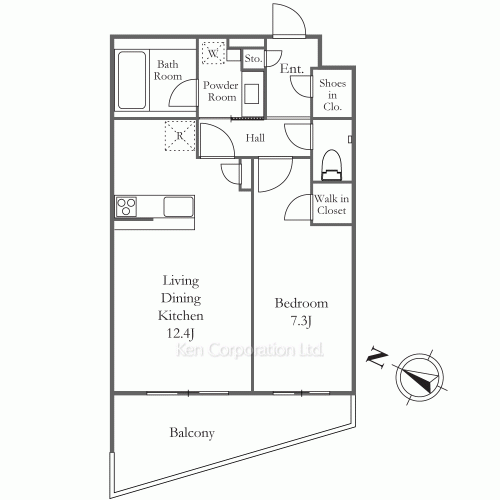 デュークハウス目黒の写真 間取り
