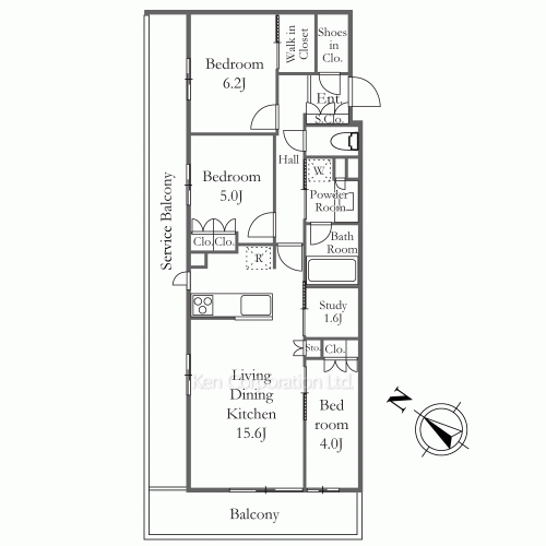 ブランシエスタ目黒中央町の写真 間取り