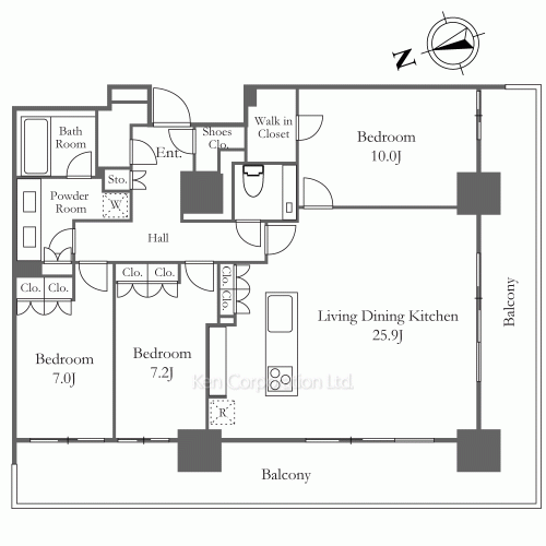 ロイヤルパークス品川の写真 間取り