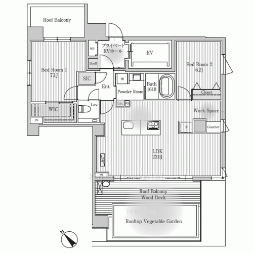 THE AKASAKA RESIDENCE S.O.A The spirit of akasakaの写真 間取り