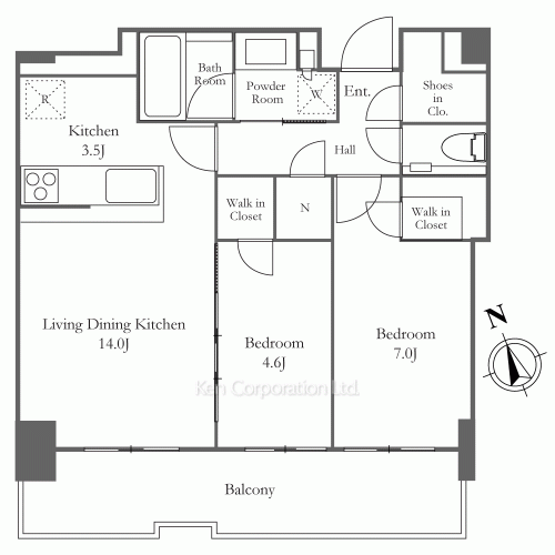 ロイヤルパークス品川の写真 間取り