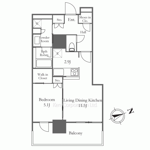 ロイヤルパークス品川の写真 間取り