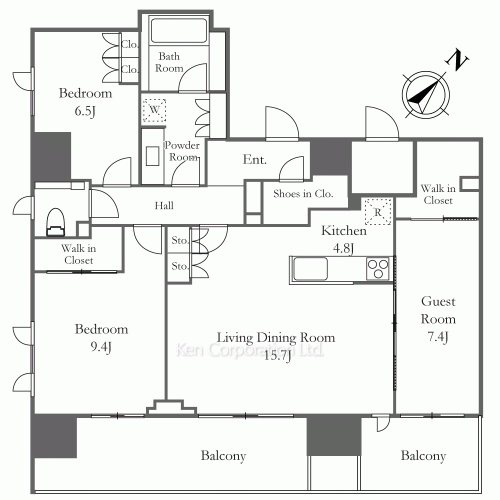 HARUMI FLAG PORT VILLAGEの写真 間取り