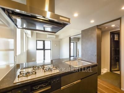 レフィールオーブ麻布仙台坂の写真 キッチン ※4階の同じ間取タイプを撮影。仕様が異なることがあります。