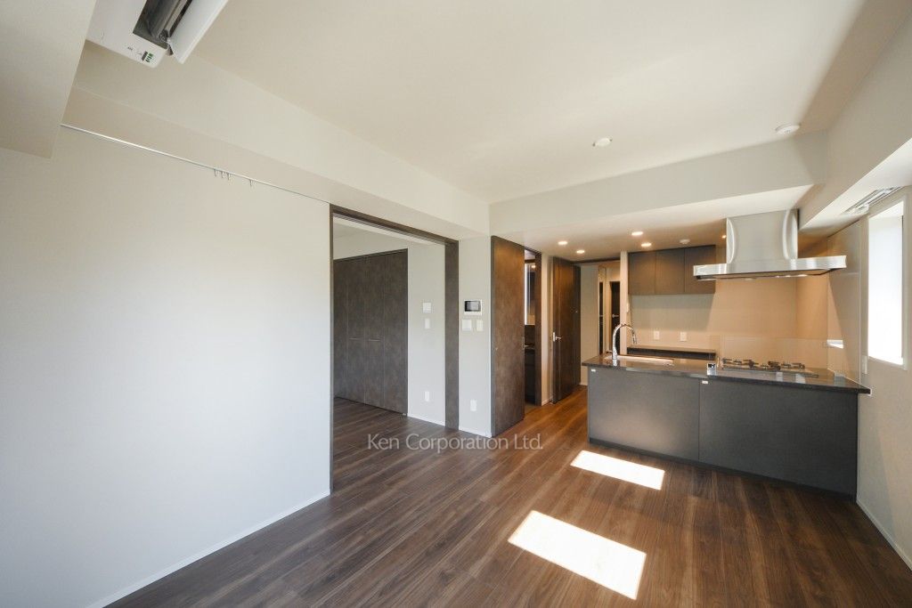 レフィールオーブ麻布仙台坂の写真 居室（LDなど） ※4階の同じ間取タイプを撮影。仕様が異なることがあります。