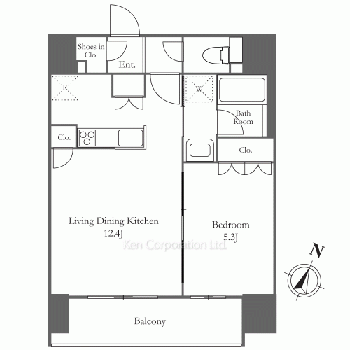 ジオエント白金台の写真 間取り
