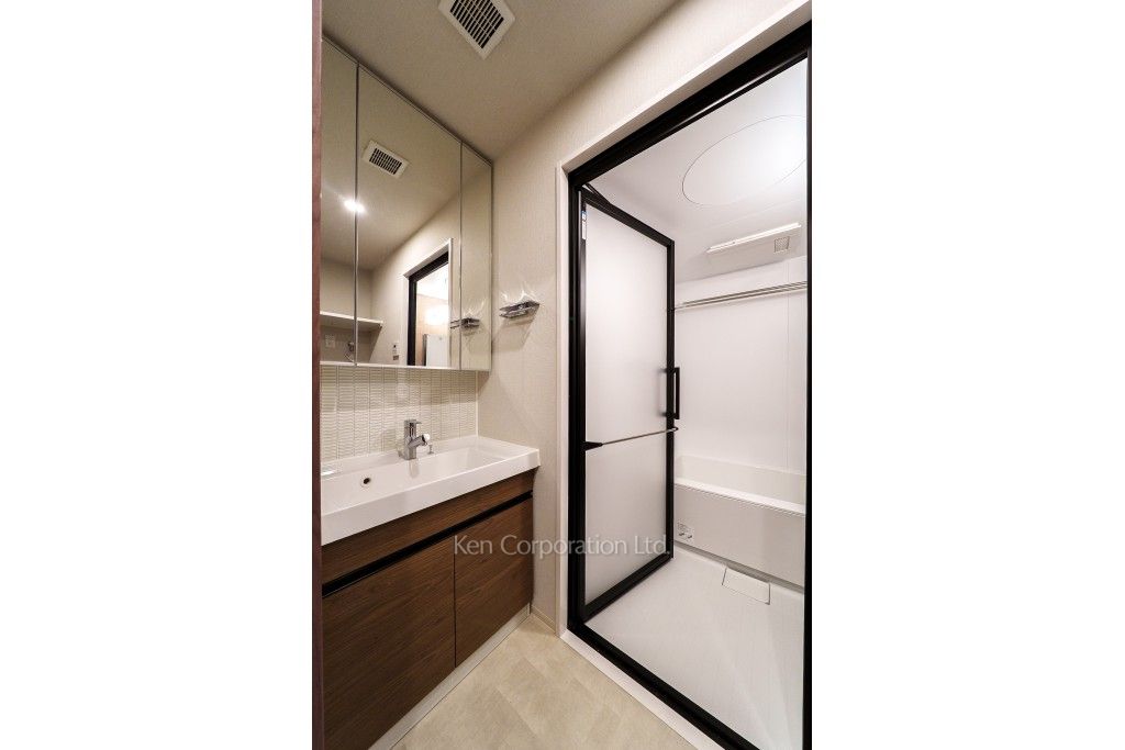 ジオエント白金台の写真 パウダールーム ※5階の同じ間取タイプを撮影。仕様が異なることがあります。