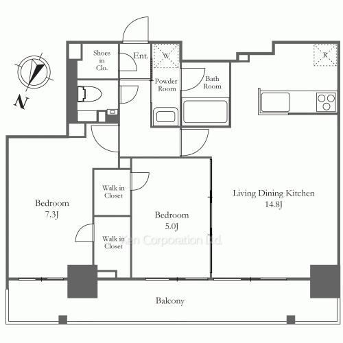 ジオエント白金台の写真 間取り