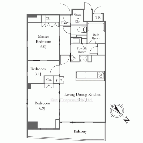 TS-COURT日本橋浜町の写真 間取り