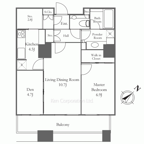 東京ツインパークスLEFT WINGの写真 間取り