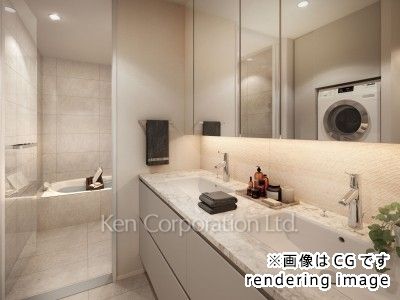 パウダールーム　※画像はCGで作成されたモデルルームです。 間取り・階数が異なります。