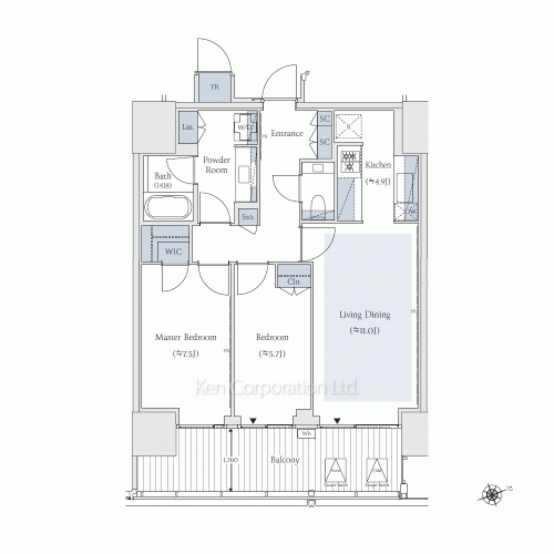 TAKANAWA GATEWAY CITY RESIDENCEの写真 間取り