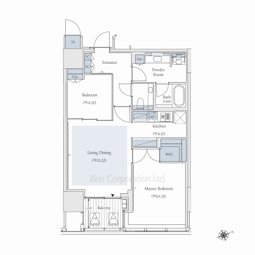 TAKANAWA GATEWAY CITY RESIDENCEの写真 間取り