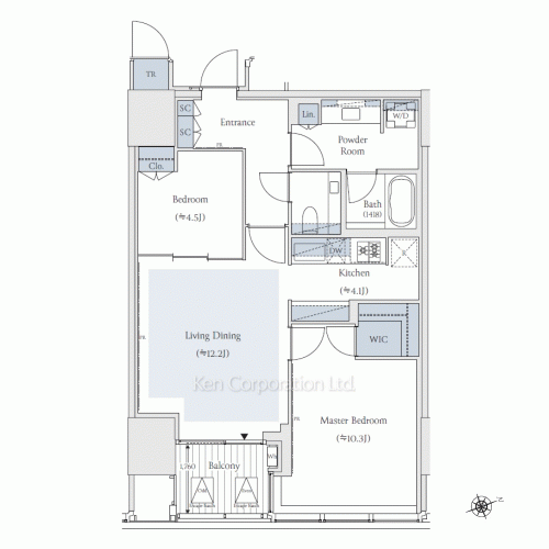 TAKANAWA GATEWAY CITY RESIDENCEの写真 間取り