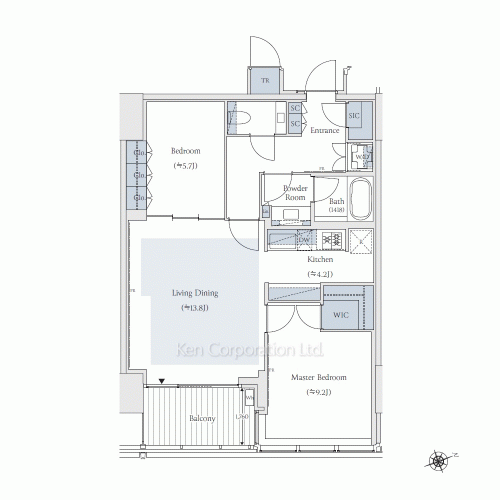 TAKANAWA GATEWAY CITY RESIDENCEの写真 間取り