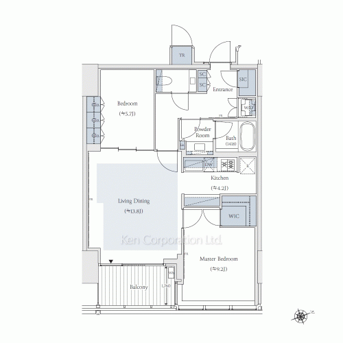 TAKANAWA GATEWAY CITY RESIDENCEの写真 間取り