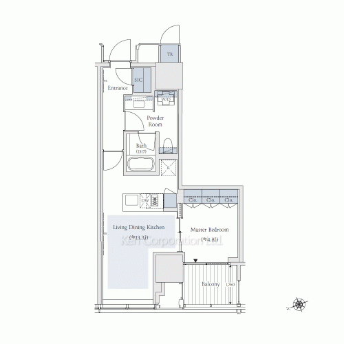 TAKANAWA GATEWAY CITY RESIDENCEの写真 間取り