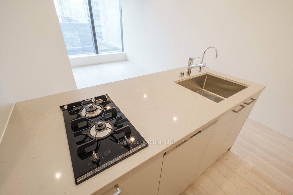 TAKANAWA GATEWAY CITY RESIDENCEの写真 キッチン※画像は同タイプの1011号室（SNタイプ・スノーグレージュ）です。階数・カラータイプが異なる場合があります。 ※10階の同じ間取タイプを撮影。仕様が異なることがあります。