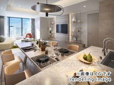 居室（LDなど）　※画像はCGで作成されたモデルルームです。 間取り・階数が異なります。