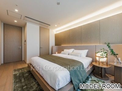 マスターベッドルーム　※MODEL ROOM ※31階の同じ間取タイプを撮影。仕様が異なることがあります。