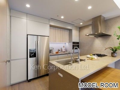 キッチン　※MODEL ROOM ※31階の同じ間取タイプを撮影。仕様が異なることがあります。