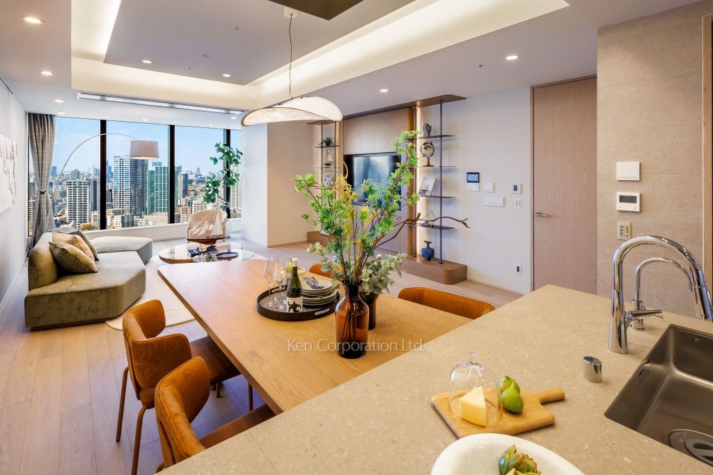 TAKANAWA GATEWAY CITY RESIDENCEの写真 居室（LDなど）　※MODEL ROOM ※31階の同じ間取タイプを撮影。仕様が異なることがあります。