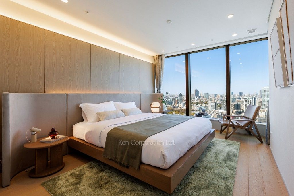 TAKANAWA GATEWAY CITY RESIDENCEの写真 マスターベッドルーム　※MODEL ROOM ※31階の同じ間取タイプを撮影。仕様が異なることがあります。