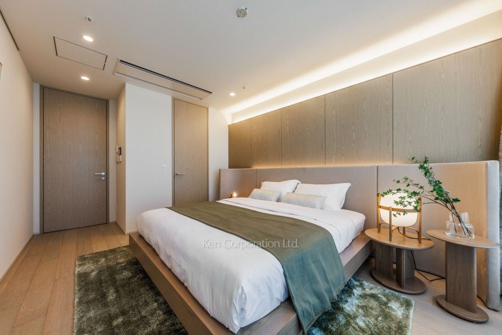 TAKANAWA GATEWAY CITY RESIDENCEの写真 マスターベッドルーム　※MODEL ROOM ※31階の同じ間取タイプを撮影。仕様が異なることがあります。