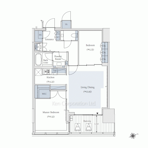 TAKANAWA GATEWAY CITY RESIDENCEの写真 間取り